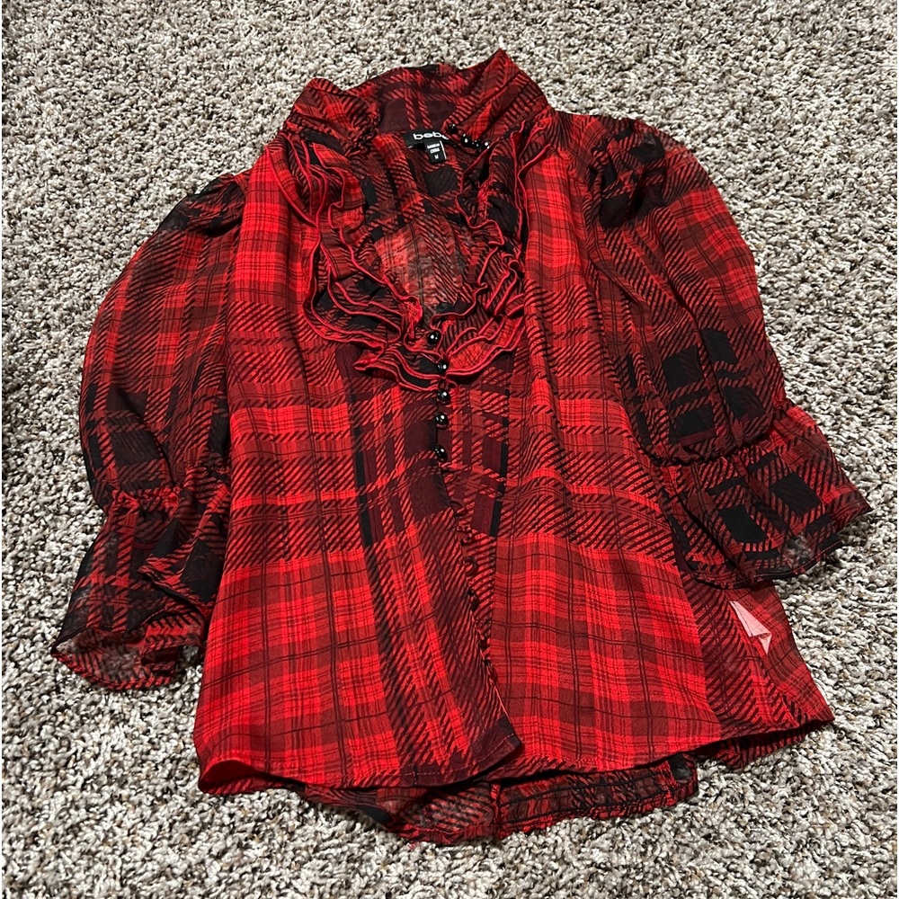 Plaid Bebe shirt